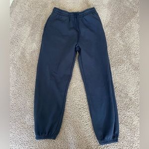 Navy blue sweatpants